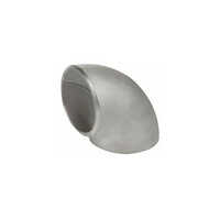 Monel Pipe Elbow - Stainless Steel, Polished Finish, Silver Color | 1-year Warranty, Round Shape, Ideal For Plumbing Applications