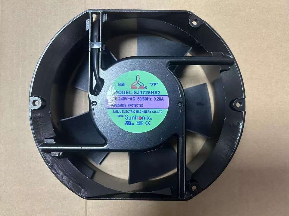 TAIJU SJ1725HA2 Axial Fan 220-240V 0.23/0.28A 50/60Hz DC Brushless Air Cooling Fan 2700 RPM 172 * 150 * 51mm 2Wire