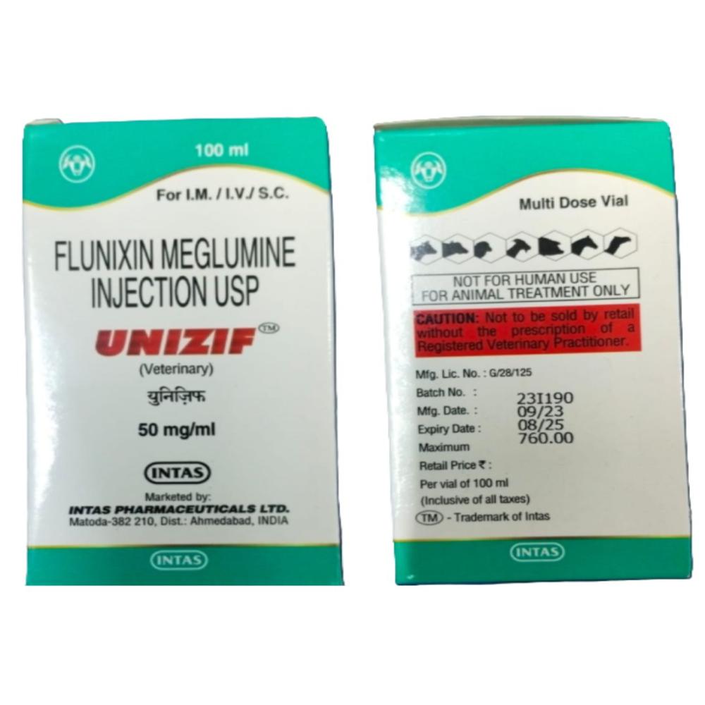 Unizif Flunixin Meglumine 100ml Injection