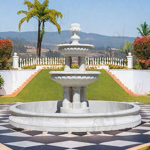 White Marble Fountain