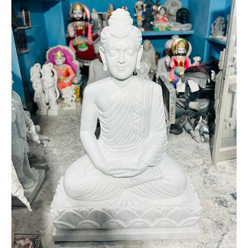White Marble Buddha Statue