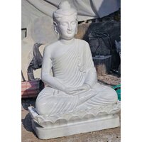 Marble Buddha Staute - Color: White