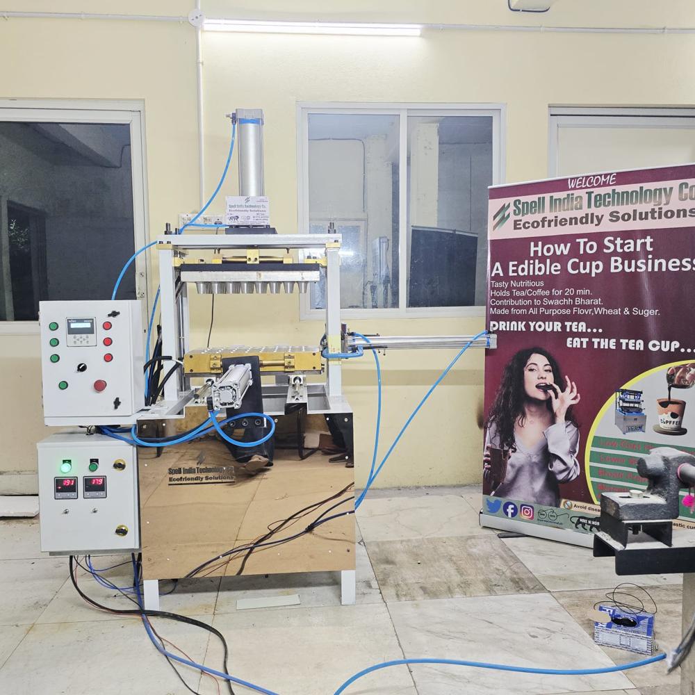 Semi Automatic Edible Cup Machine