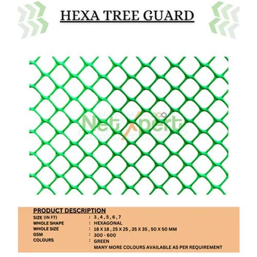 3X5 Feet Virgin Hexa Plastic Tree Guard