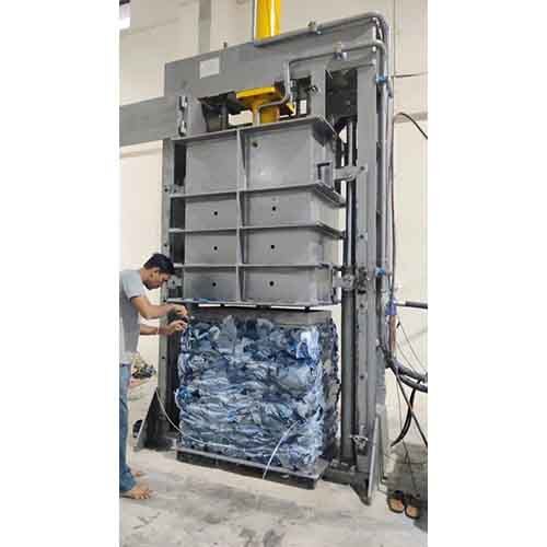 Cotton Clothes Waste Hydraulic Baling Press Machine Box Lifting Type
