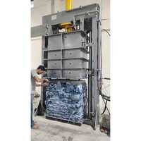 Cotton Clothes Waste Hydraulic Baling Press Machine Box Lifting Type