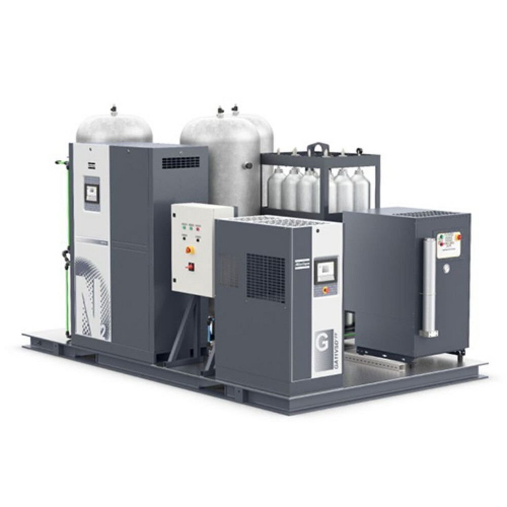 High Pressure Nitrogen Skid Generator - Color: Grey