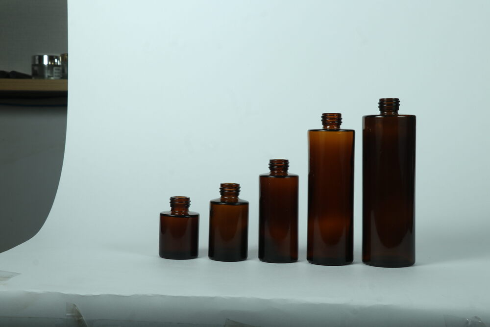 20ml-100Ml Flat Shoulder Glass Bottle