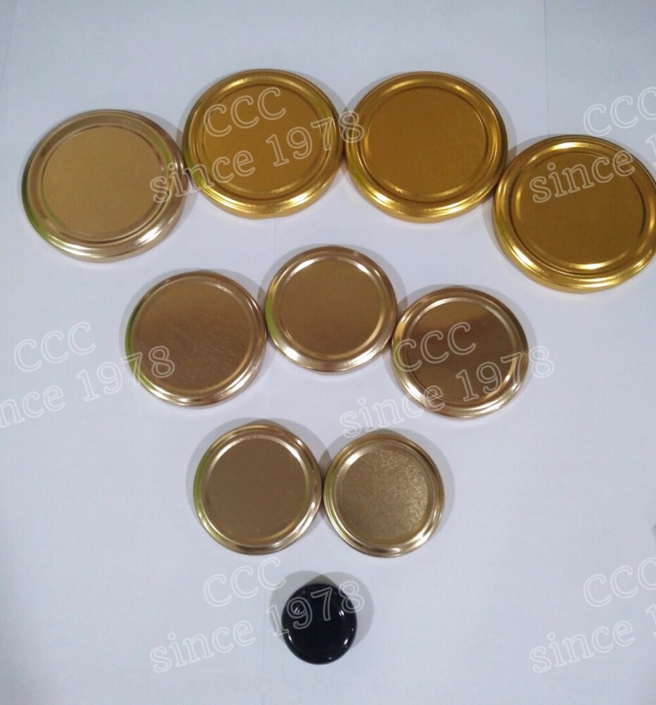 Lug Twist Off Cap - 66mm Diameter Gold/silver Metal Finish | Anti-corrosive Coating Food Grade Plastisol Liner For Longer Shelf Life