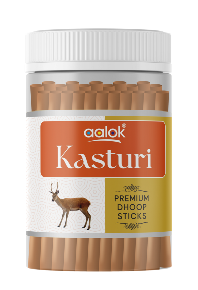 aalok Kasturi Attractive Dhoop Sticks Jar Collection