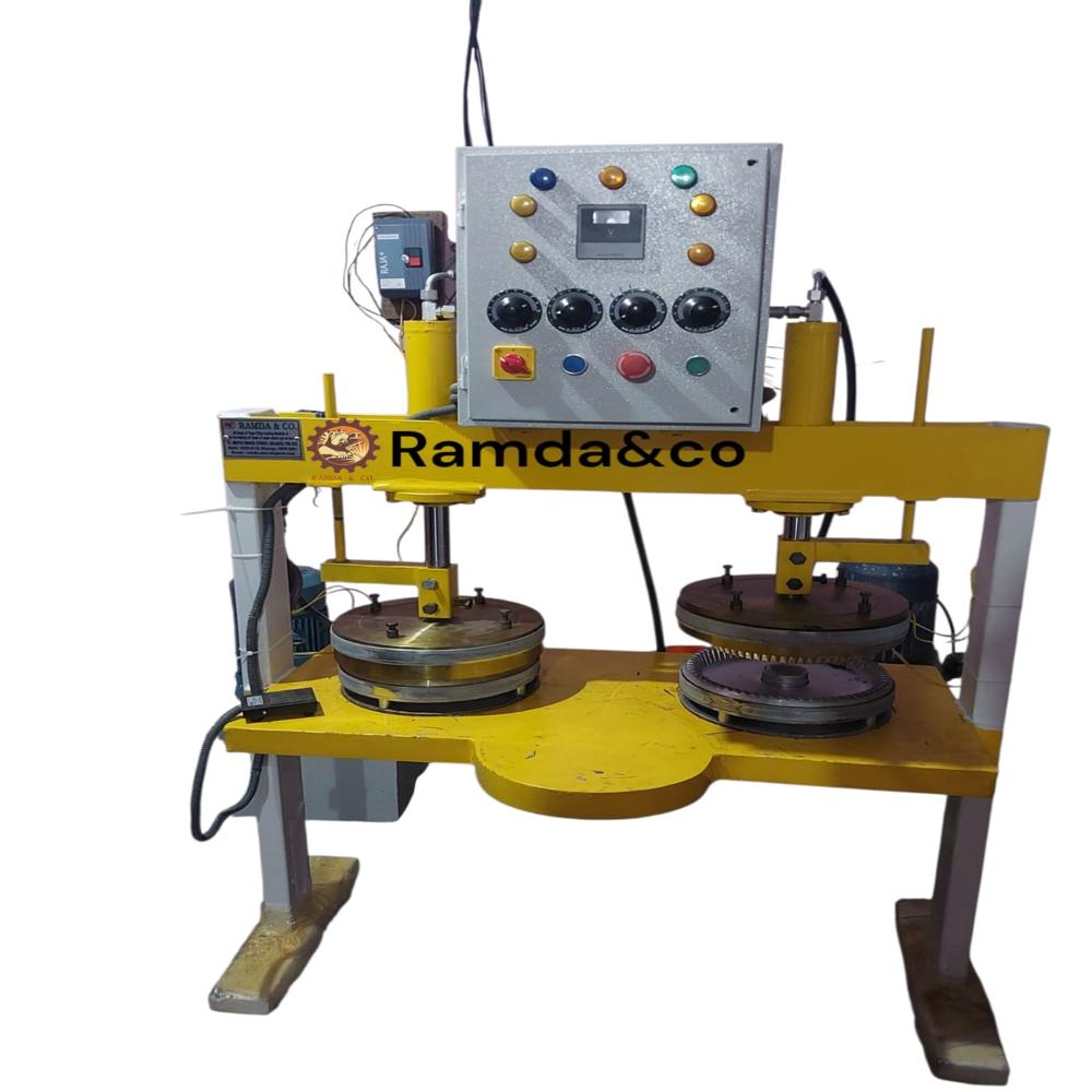 semi Automatic Double Die Paper Plate Making Machine