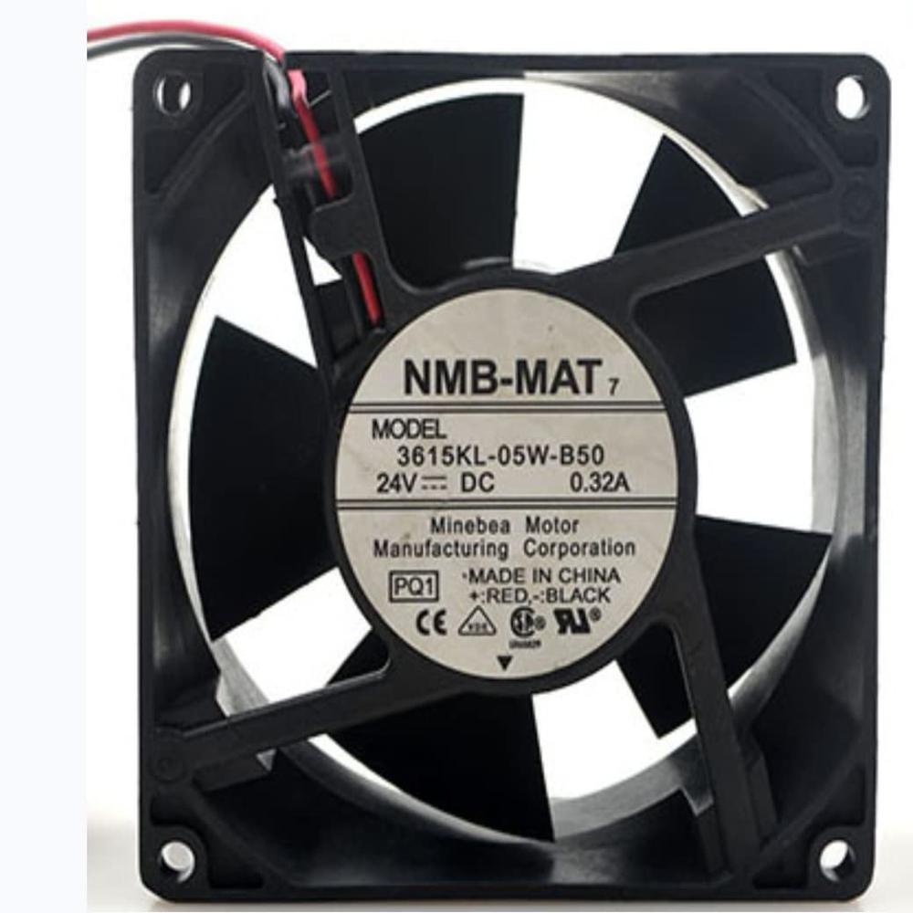3615KL-05W-B50 NMB 92x92x38mm 24V 0.32A 9CM 2-Wire Cooling Fan