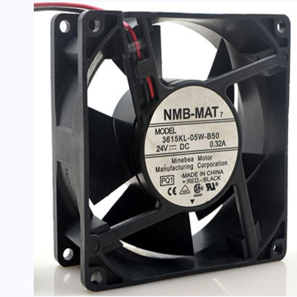 3615KL-05W-B50 NMB 92x92x38mm 24V 0.32A 9CM 2-Wire Cooling Fan