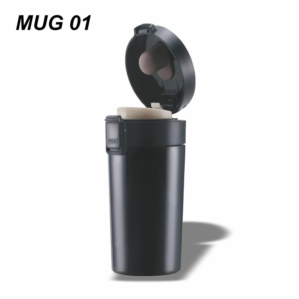 Vacuum Insulated Mug 300 Ml - Color: Black & Light Cream