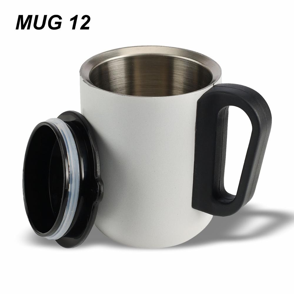 Steel Coffee Mug With Handle 300 ml