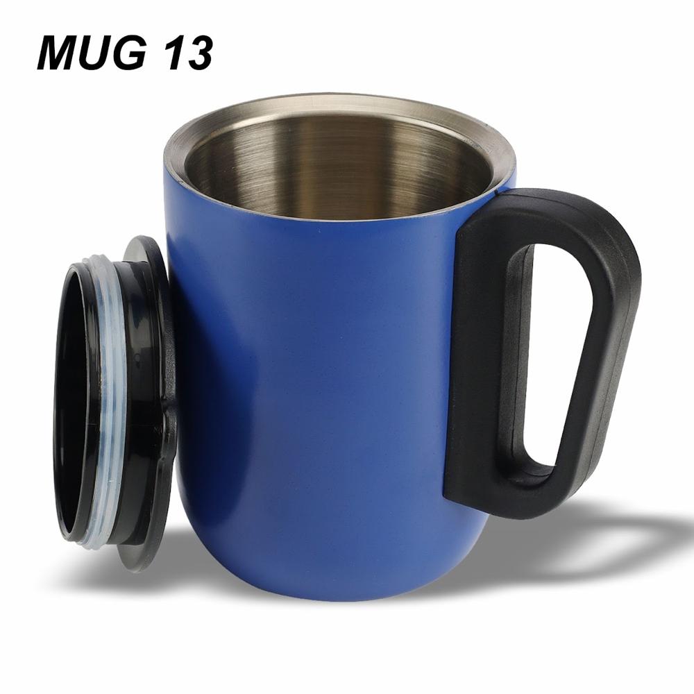 Steel Coffee Mug With Handle 300 ml
