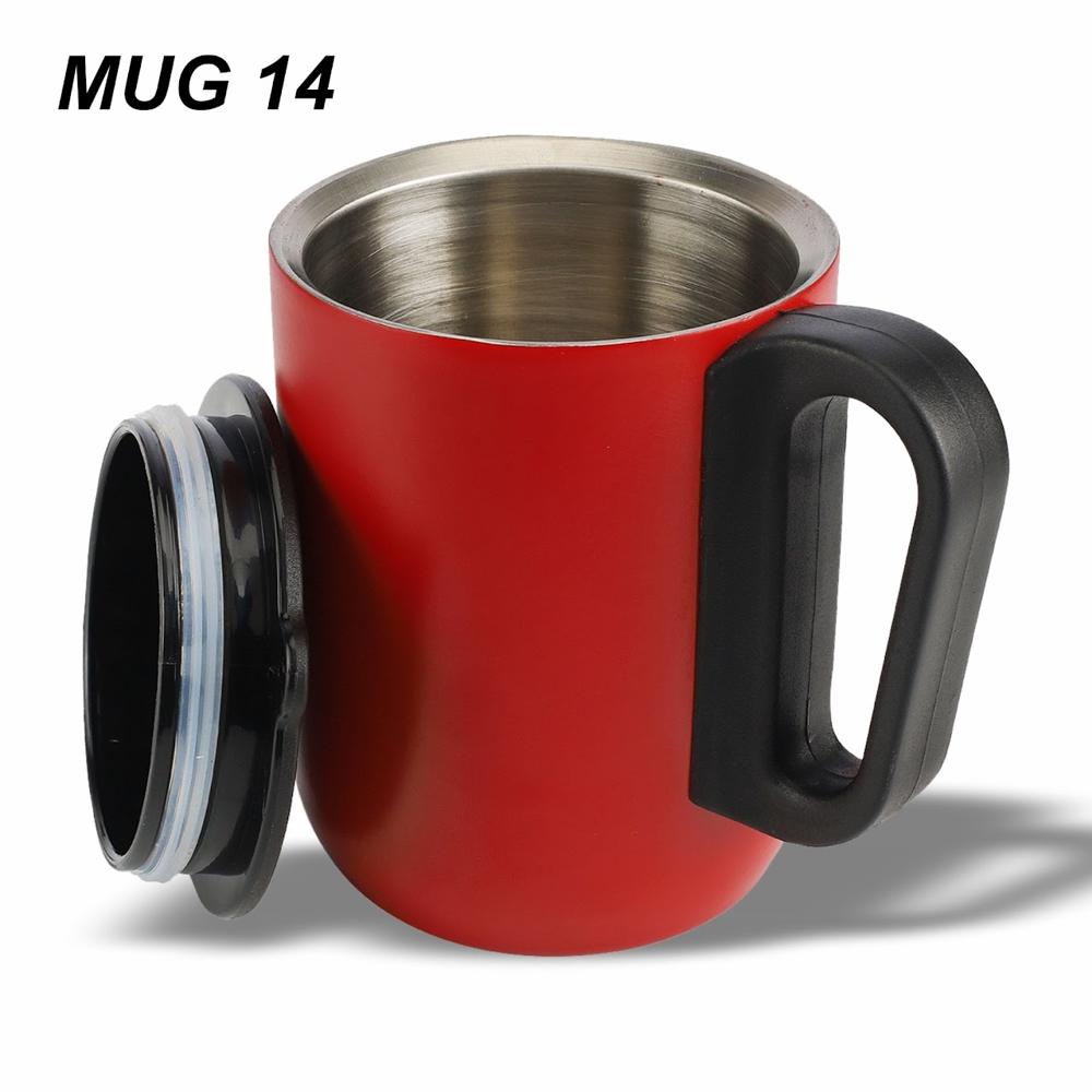 Steel Coffee Mug With Handle 300 ml