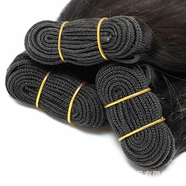 Hair Bundles, Silky And Bone Straight Hair Extensions Unprocessed 100% Premium Raw Hair (18 20 22 Inch