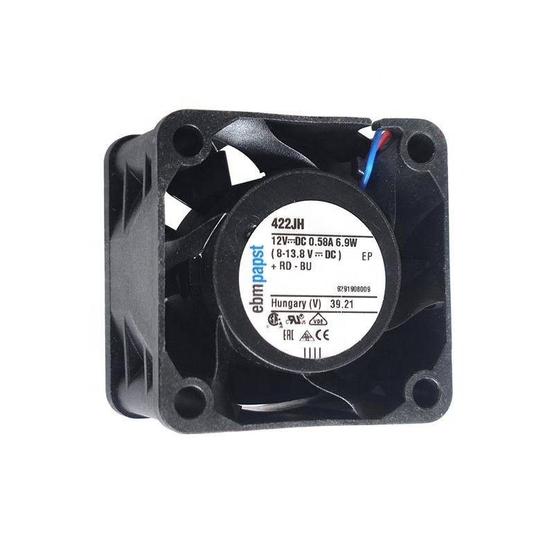 ebmpapst 422JH 12V DC 17250RPM 4028 40*40*28mm 4cm 6.9W 38m3/h 54dBA Ball Bearing Chassis Cabinet Axial Cooling Fan