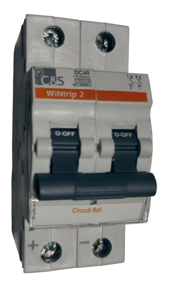 C&S MCB 40AMP DP/DC