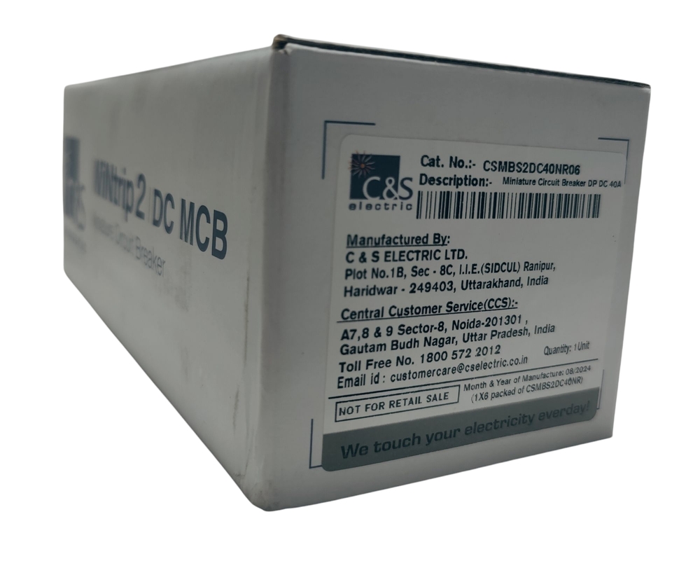 C&S MCB 40AMP DP/DC