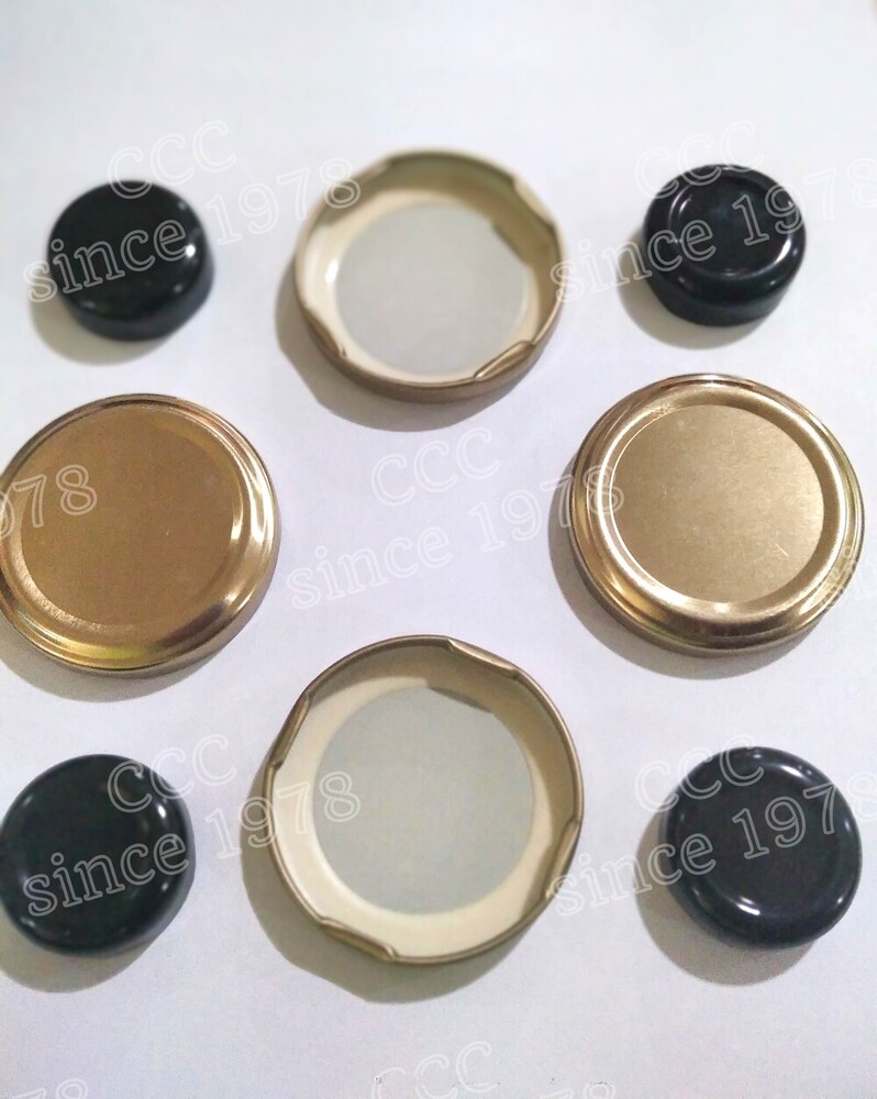 53mm Plain Gold/Silver Lug Caps