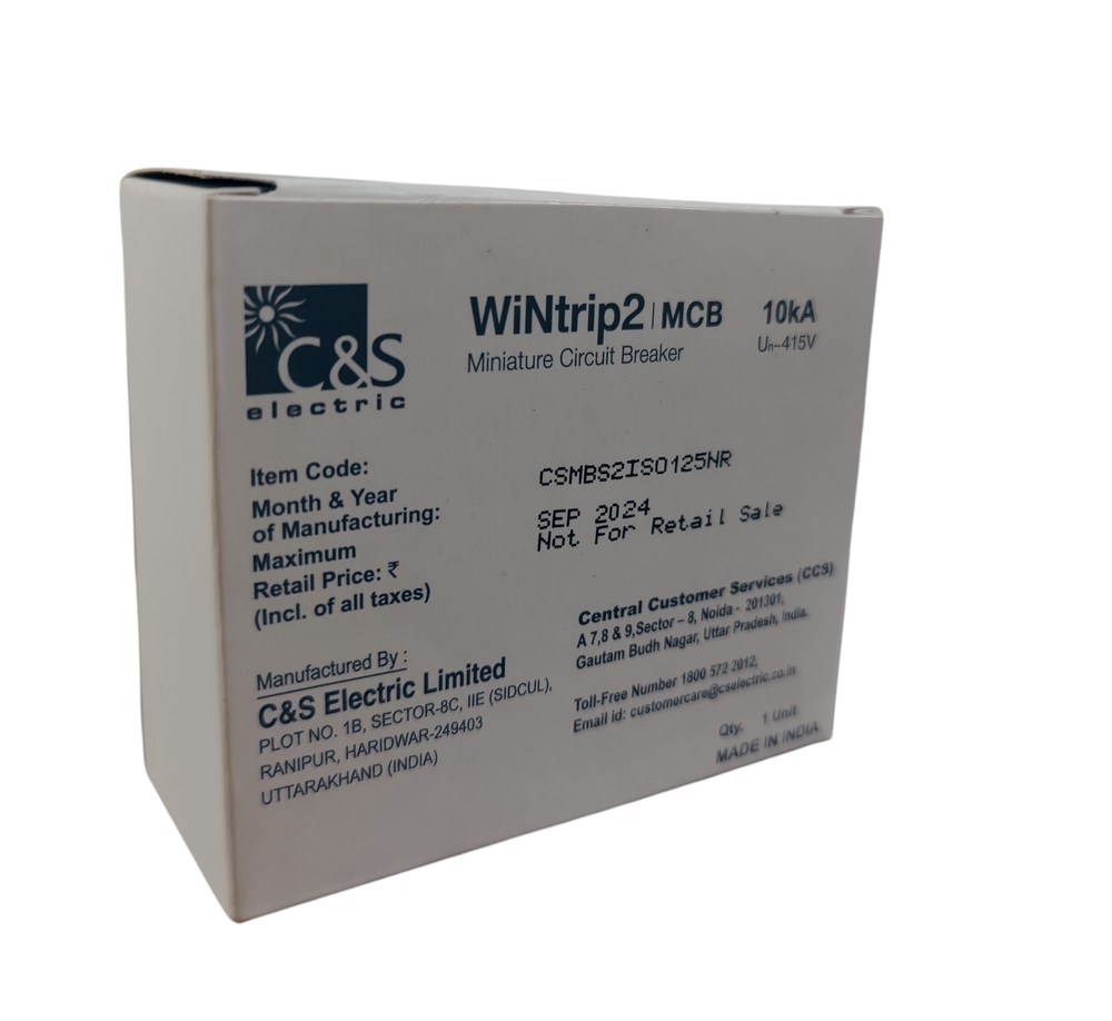 C&s Mcb Iso 125a Dp - Automation Grade: No