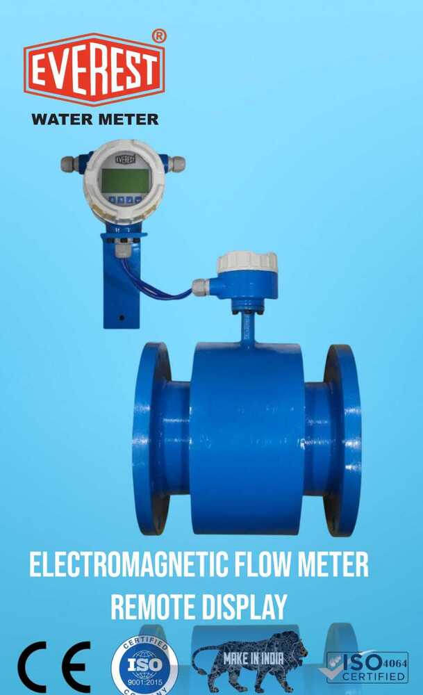 Electromagnetic Flow Meters - Metal, Various Sizes, Blue | 99.99% Accuracy, Digital Display, Bi-directional Measurement, Multiple Outputs