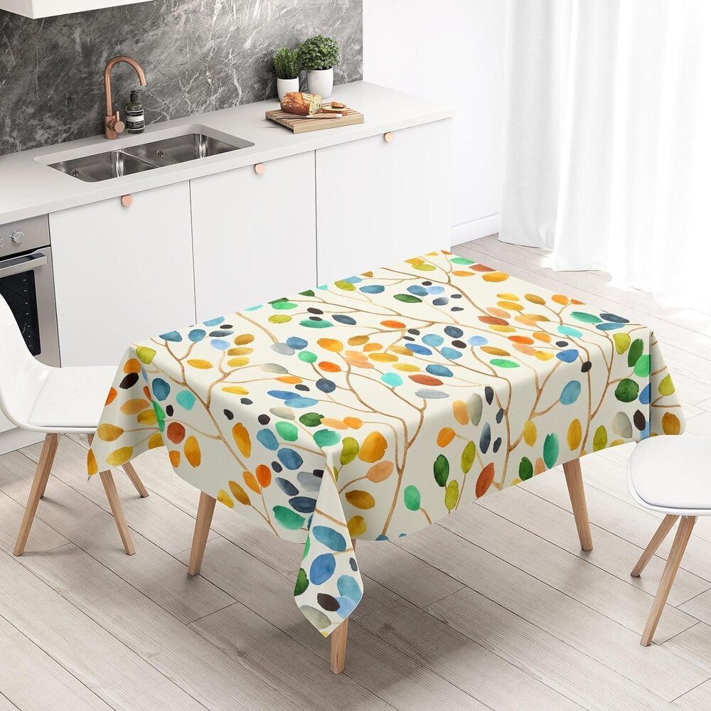 Dining Table Cover Waterproof Printed Table Covers