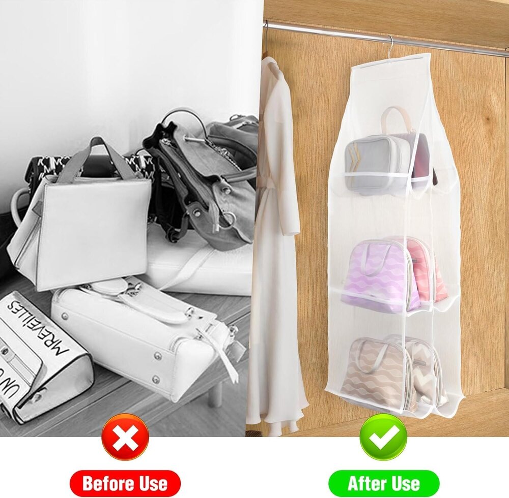 6 Pocket Hanging Purse Organiser