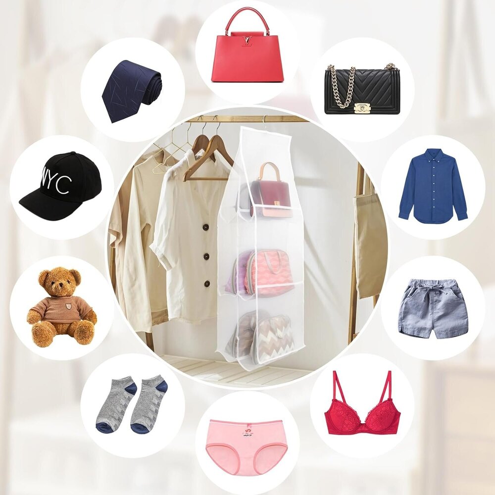 6 Pocket Hanging Purse Organiser
