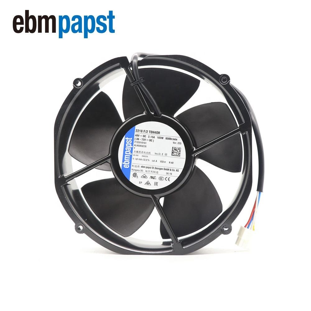 ebmpapst 2218F/2TDH40R 48V DC 103W 2.15A 1220m3/h 6500RPM Inverter Cooling Fan