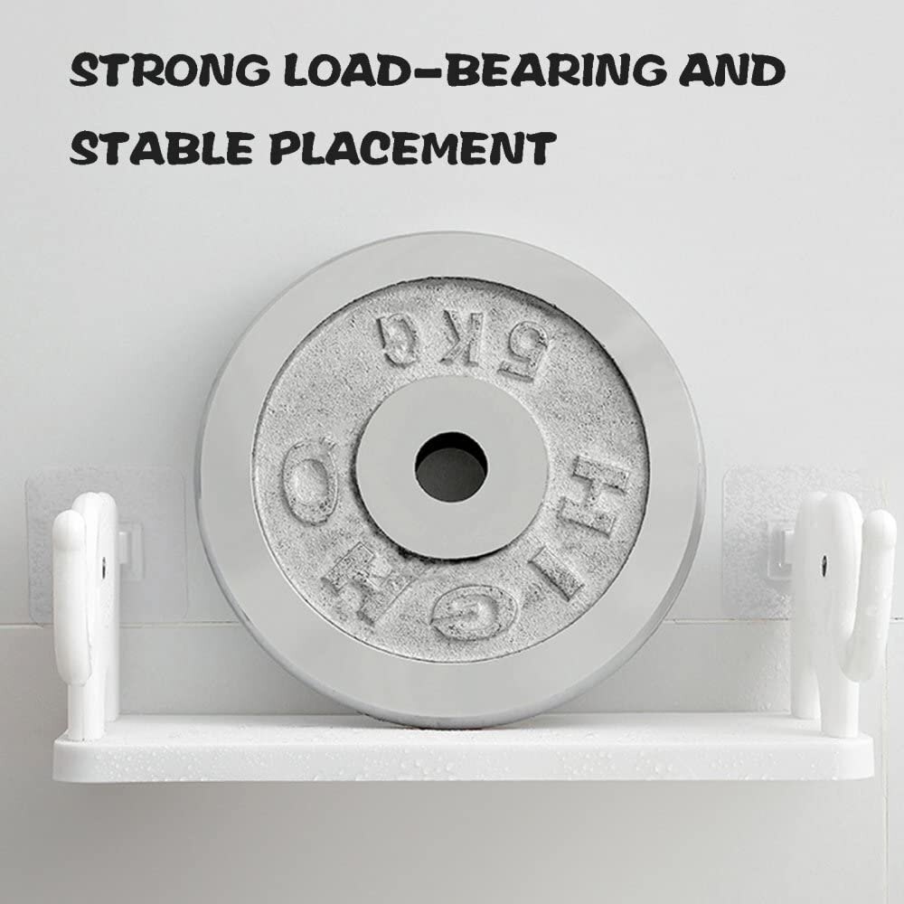 Floating Wall Shelves Wall-Mounted Storage Shelf For Bathroom, Kitchen, Living Room
