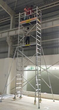 06.30Mtr Platform Aluminium Narrow Span (Single Width) Mobile Scaffolding Tower