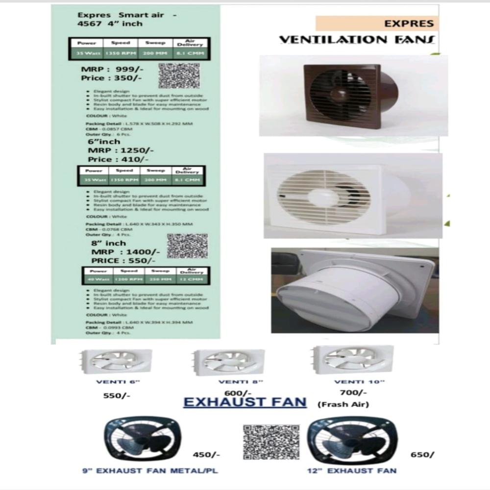 Ventilation Fan 10" - Color: White