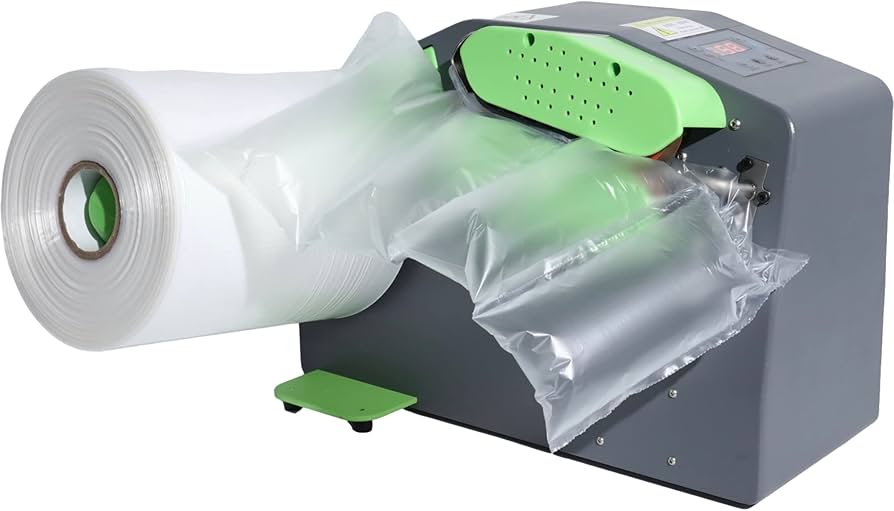 Air Cushion Machine - Pvc, 15-20 Inch Size, 220 Volt | Semi-automatic, Heat Sealing, Eco-friendly Inflation For Packaging Solutions