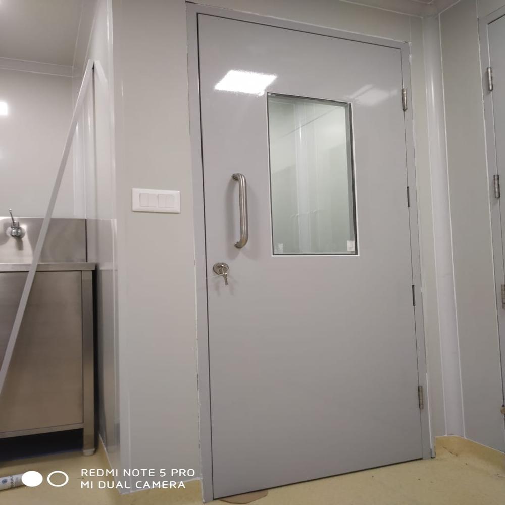 Polished Metal Plain Fire Proof Door - Application: Commercial