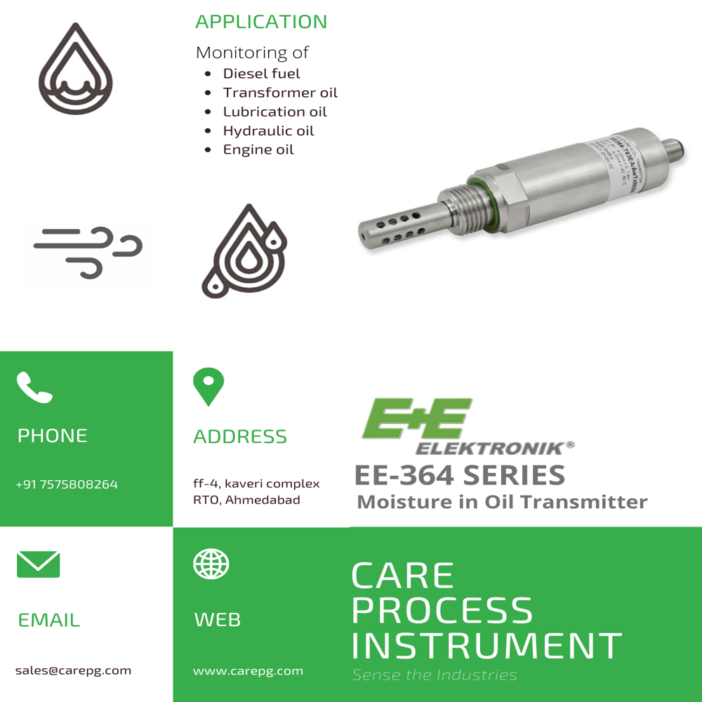 Compact Moisture In Oil Transmitter - Accuracy: +-0.02 %