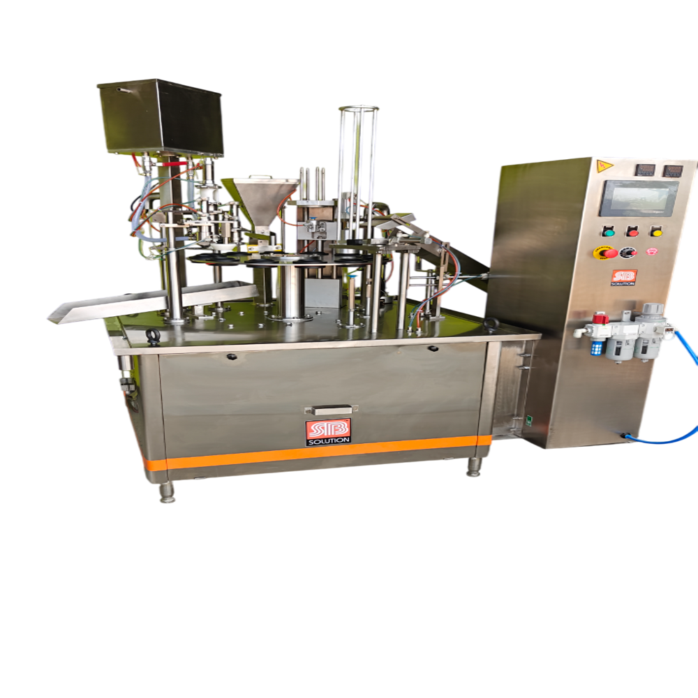 आइस क्रीम ऑटोमैटिक कप और कोन भरने की मशीन