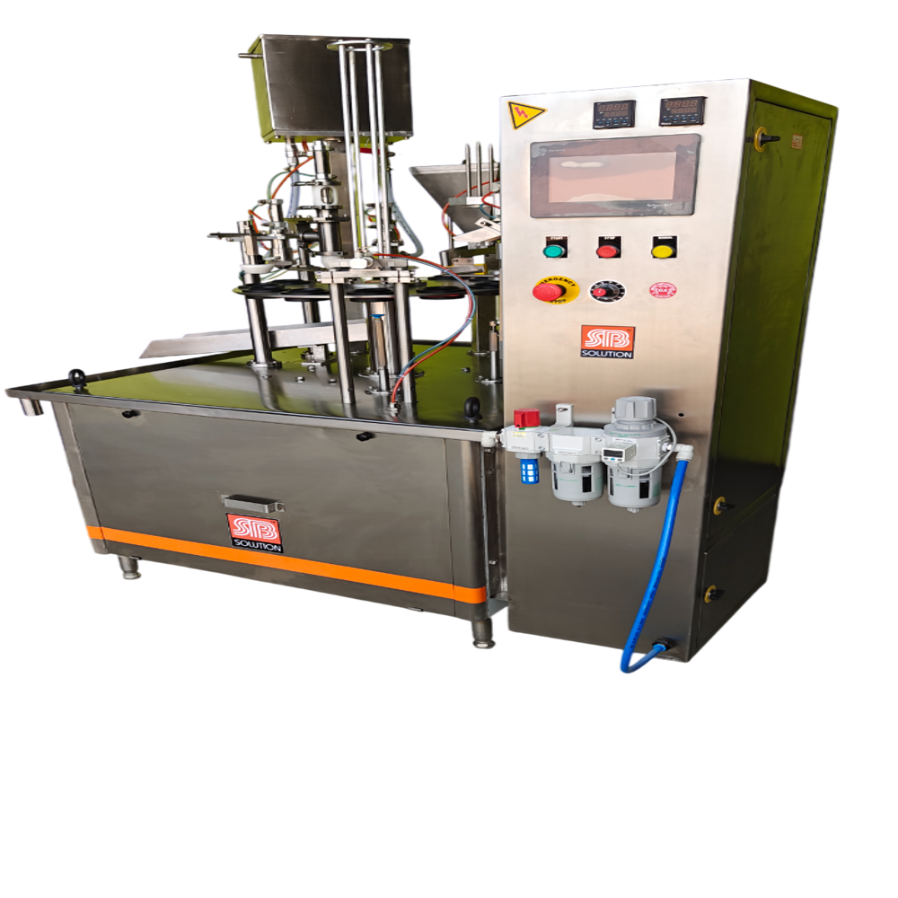 Ice Cream Automatic Cup & Cone Filling Machine - Color: Ss