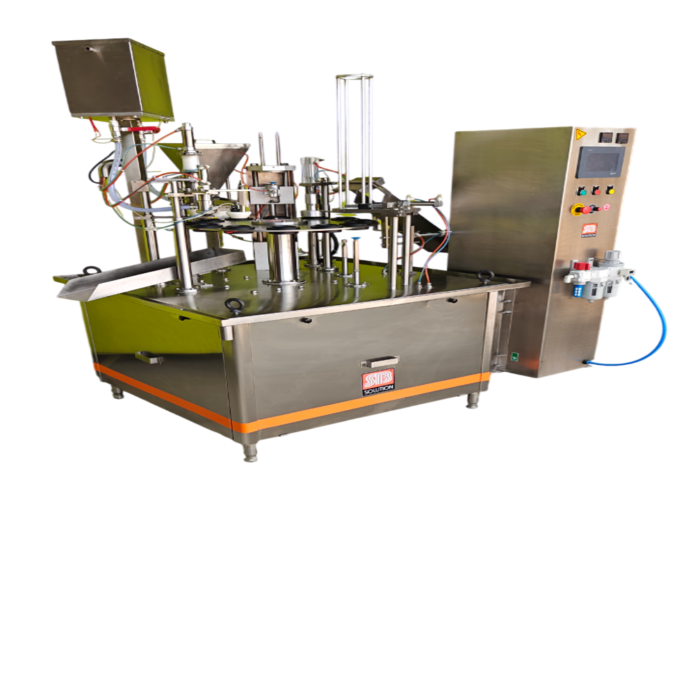 Ice Cream Automatic Cup & Cone Filling Machine - Color: Ss