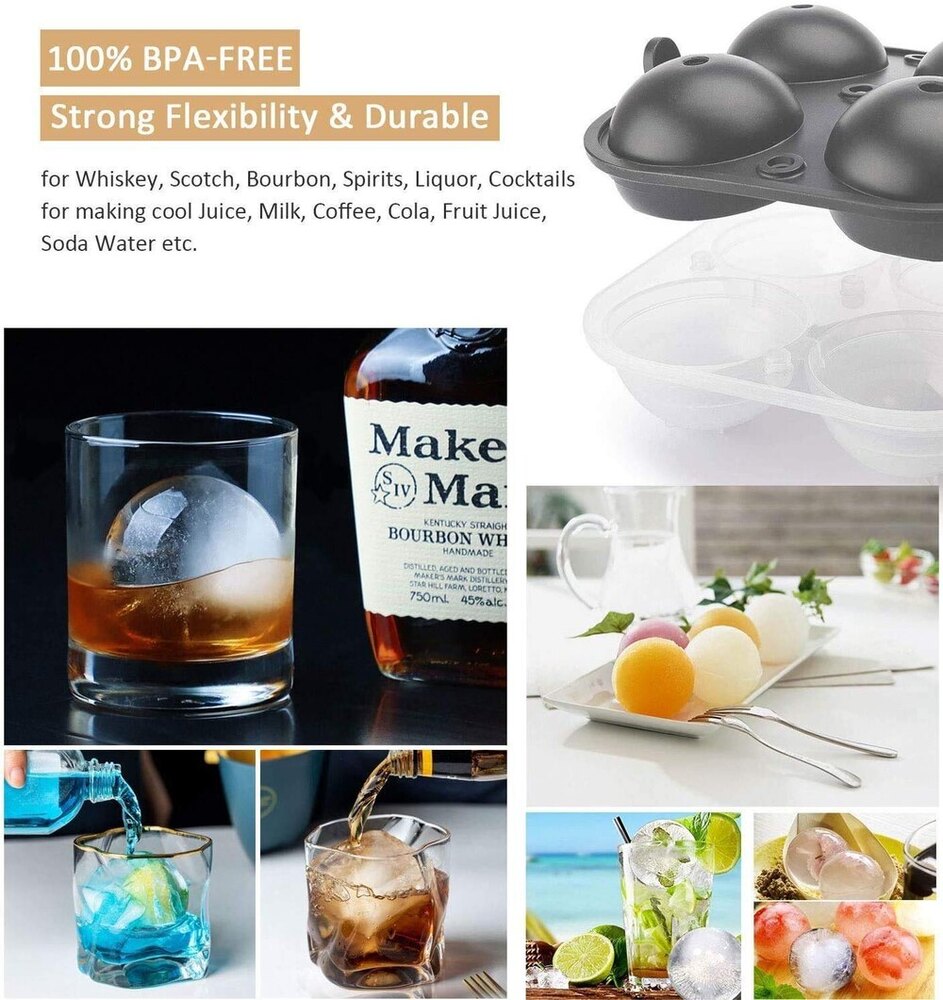 Silicone Ice Ball - Color: Orange