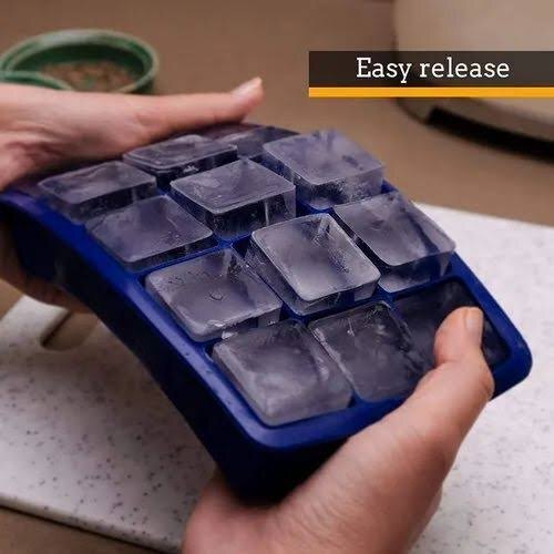 Silicone 15 Ice Cube Tray - Color: Green