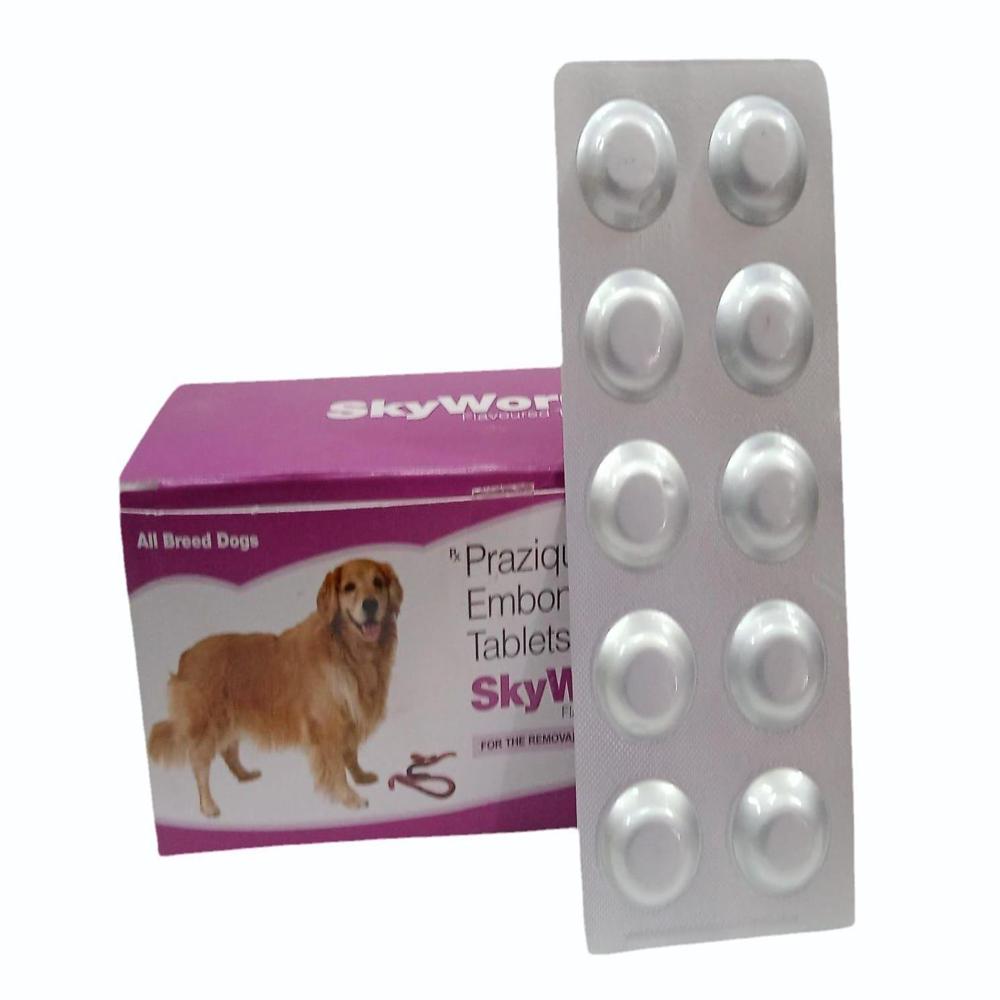 Skyworm Praziquantel + Pyrantel Embonate + Febantel Tablet