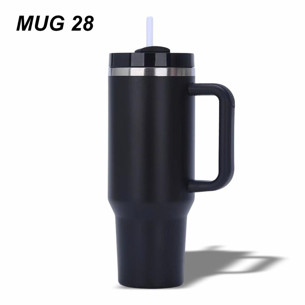 Stanley Mug With Straw 1200 Ml - Color: Black & White