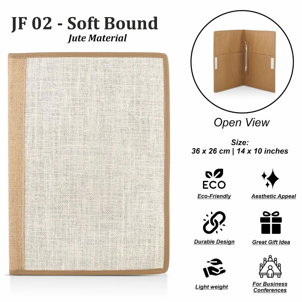 Soft Bound Jute Folder