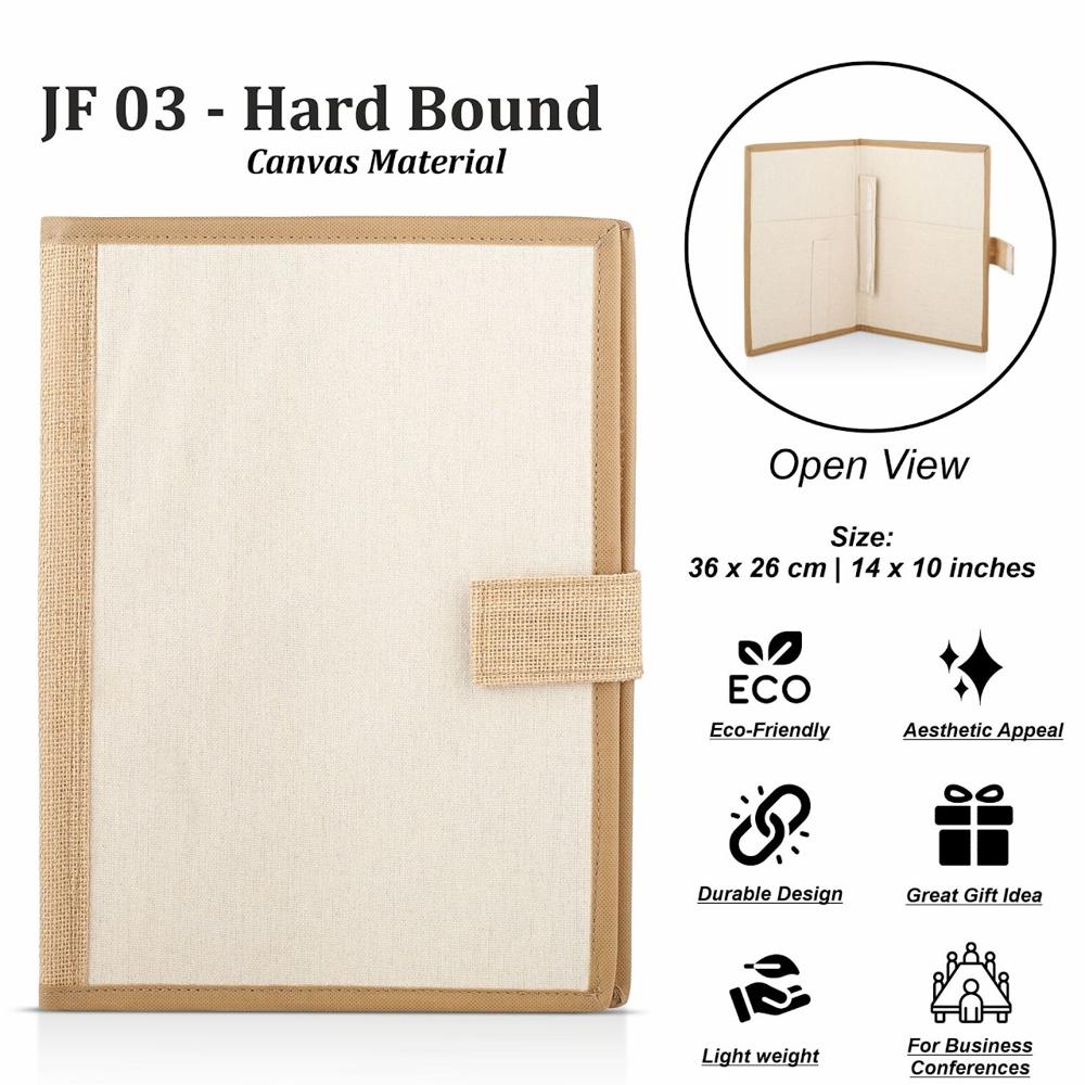 Hard Bound Canvas Folder