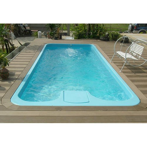 Swimming Pool - Fiberglass Reinforced Polymer, Standard Size, Rectangular Shape, Blue Color | Durable, Low Maintenance, Corrosion-resistant, Quick Installation