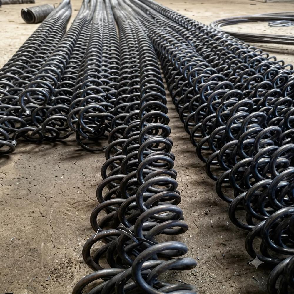Conveyor Spring - Stainless Steel , Standard Size, Silver Color , Spiral Design With Polished Surface Finish For Industrial Applications