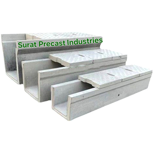 Precast Toilet - Modular U-Shape Design Smooth Surface with Reusable Precast Concrete Material